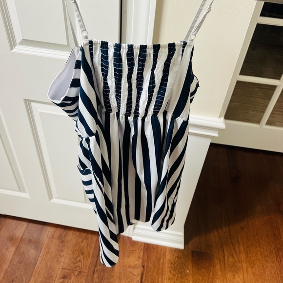 Navy and White Striped Dress - Picture 5 of 5